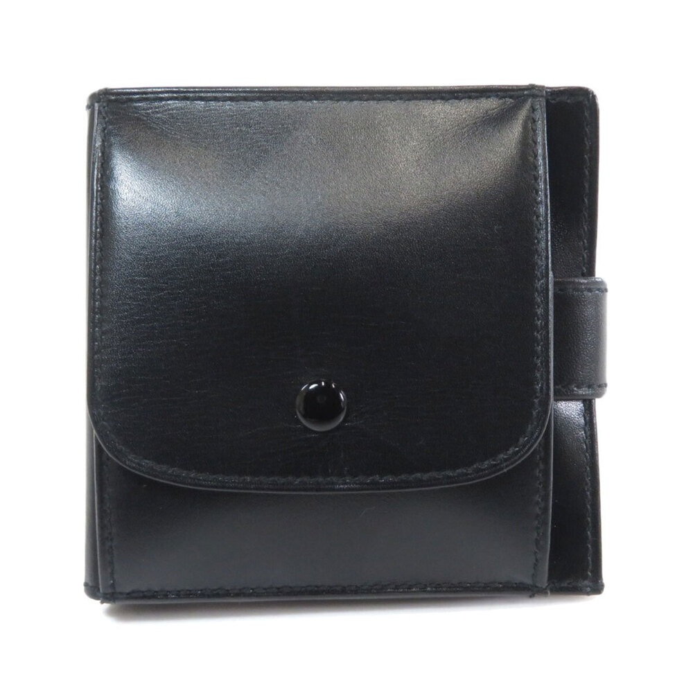 Gucci leather fold bi Wallet Black